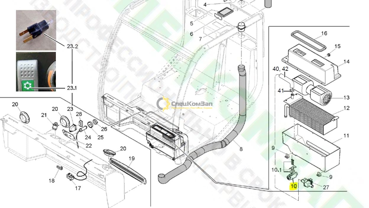 Датчик отопителя ВКМ2020-17951269-0 