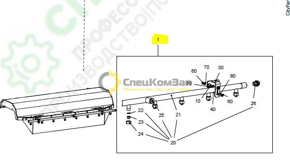 Рейка ЭД244КМ-7010995-1