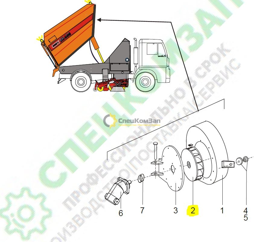 Крыльчатка вакуумной турбины Schmidt SK650 0240229-5
